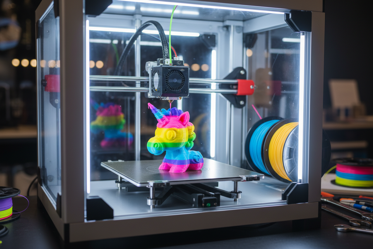 3D Printer Printing Fun Object