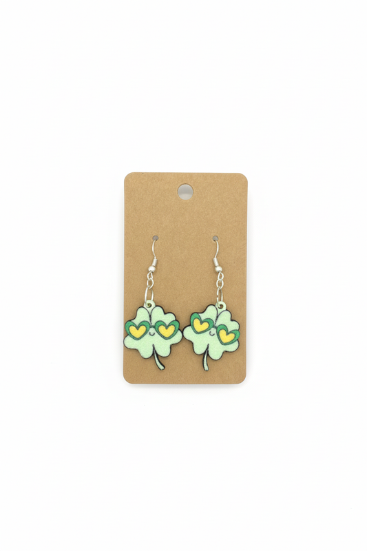 Cleaned shamrock earrings product image