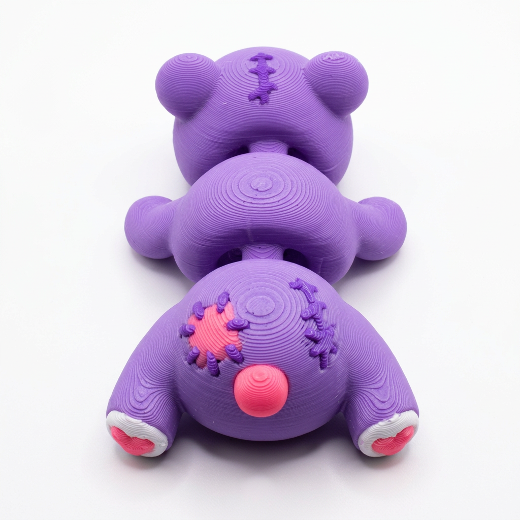 Cleaned-up zombie bear rear view