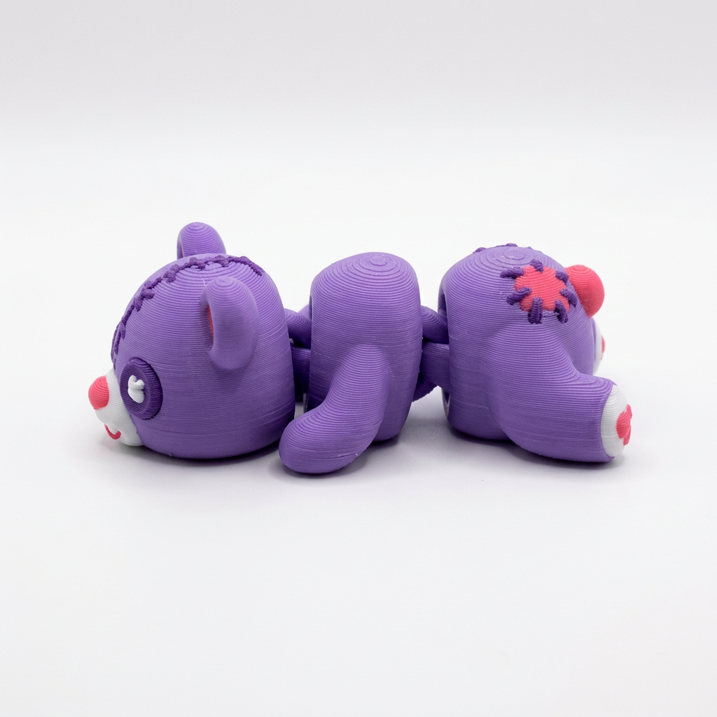 Cleaned-up zombie bear side view