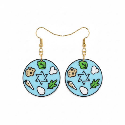 Color-Accurate Seder Plate Earrings