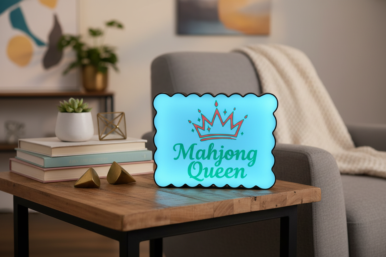 Mahjong Queen Lightbox in Living Room